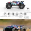 プロのリモートコントロール付き油圧式レーシングトラック,ブラシレスモーター付き4wd防水スクーター,90km/h衝撃吸収,LEDライトラジオ付き 4
