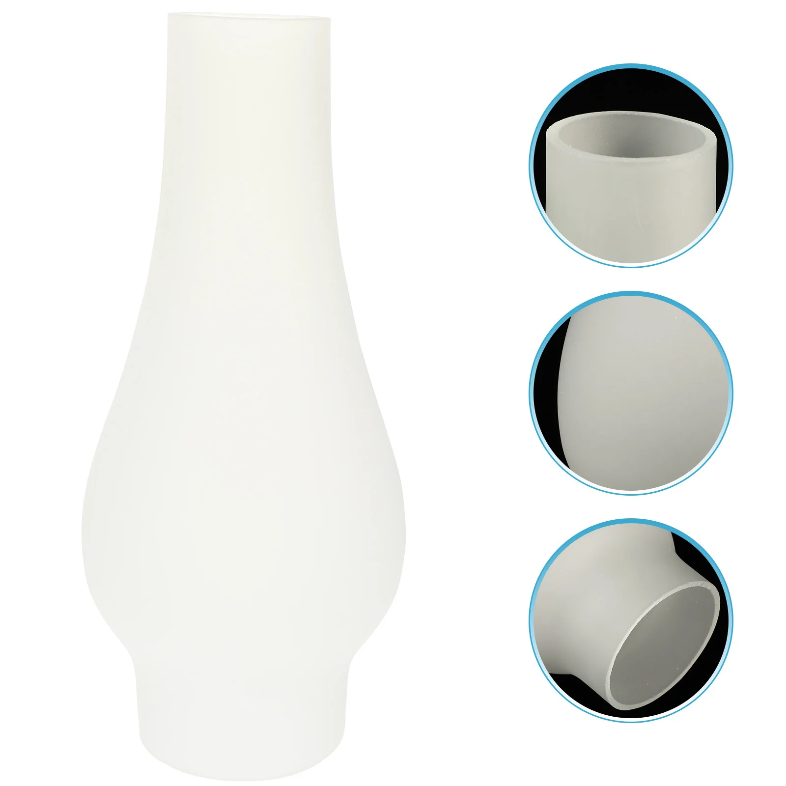 

Oil Lamp Glass Chimney Frosted Texture Clear Cover Lampshade High Durability Windproof Replacement Oil Lamp Chimney