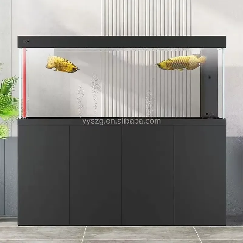 

Ultra Clear Glass All-in-One Freshwater Aquarium 850L to 1000L with Built-in Filter and Aluminum Alloy Stand for Fish Tank
