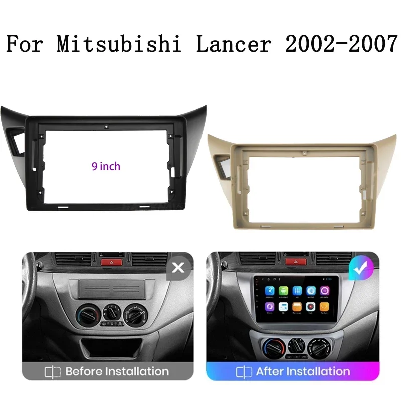 

2din автомобильная рамка, адаптер для фасции для Mitsubishi Lancer IX GLX 2002-2007, большой экран Android, радио, аудиосистема, комплект панели для приборной панели