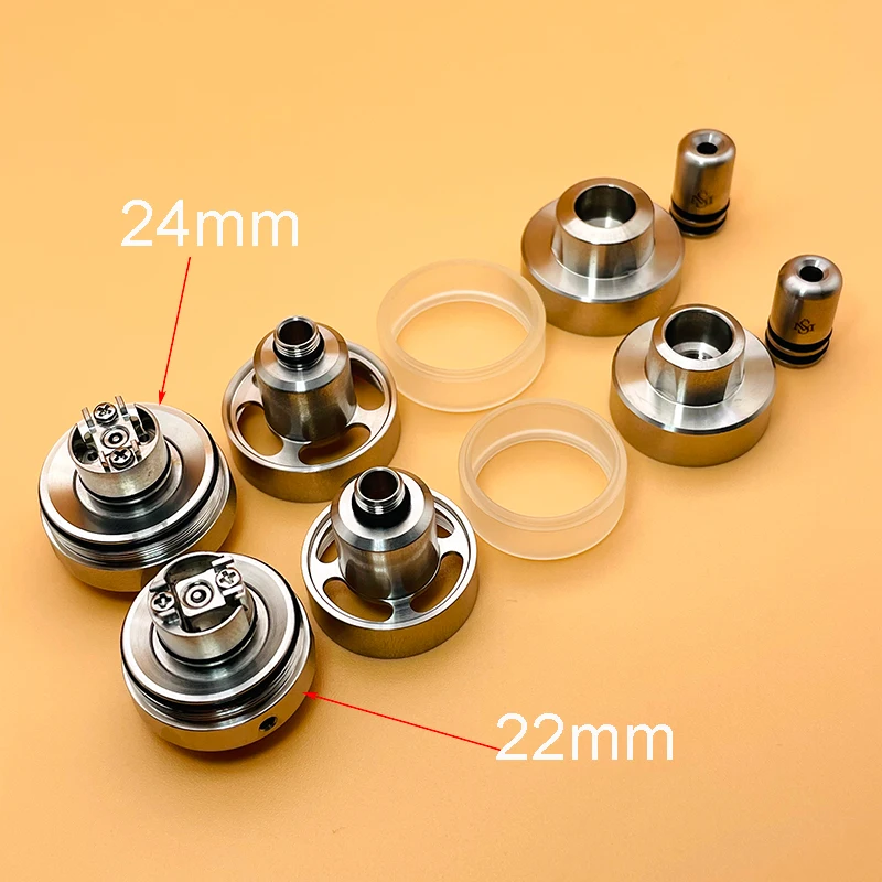 خزان Vape قابل للتعديل من DSX Kayfun Lite Plus لتدفق الهواء ، خزان Vape MTL Rta izer ، ملف مفرد ، 316ss ، 22 ، 24 ، Vape vs Kayfun X Mini ،