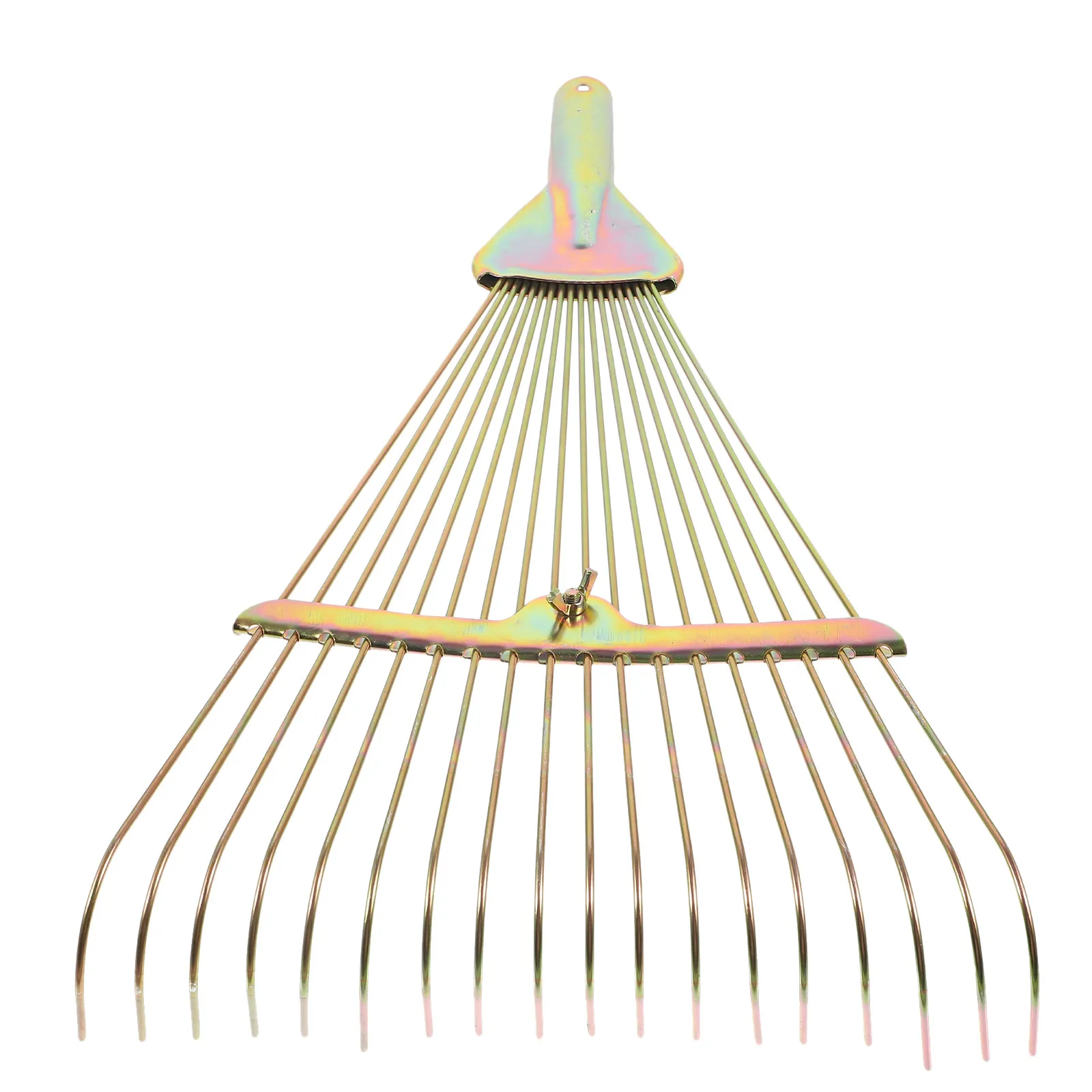 Heavy Duty Steel Wire Rake for Leaves Grass Lawn Garden Weeding Cultivating Transplanting Gardening Tool Professional Yard Rake