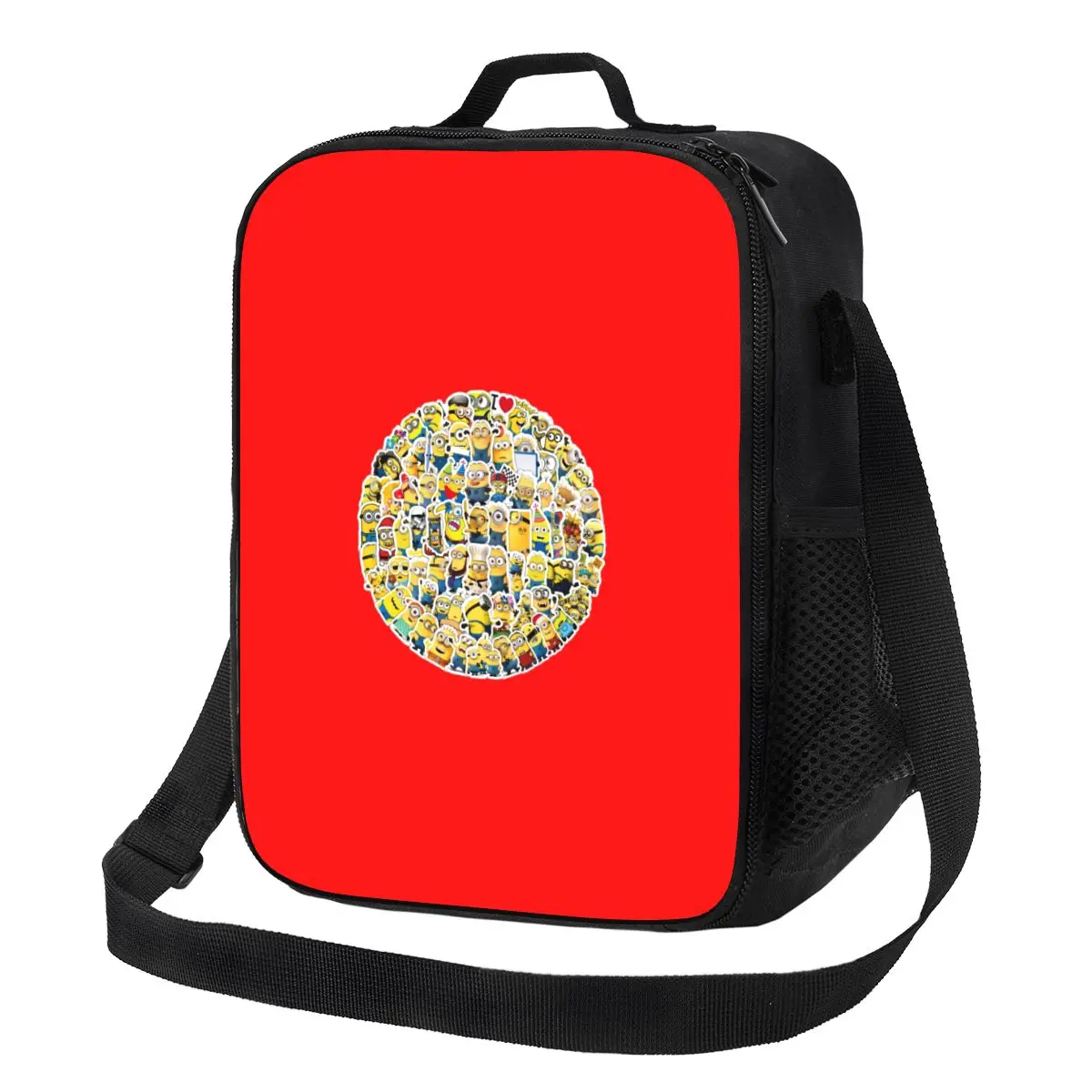 

Изолированные сумки для обеда в стиле аниме M-Minions с героями мультфильмов для женщин, портативный термохолодильник, коробка для еды, бенто, школьная коробка
