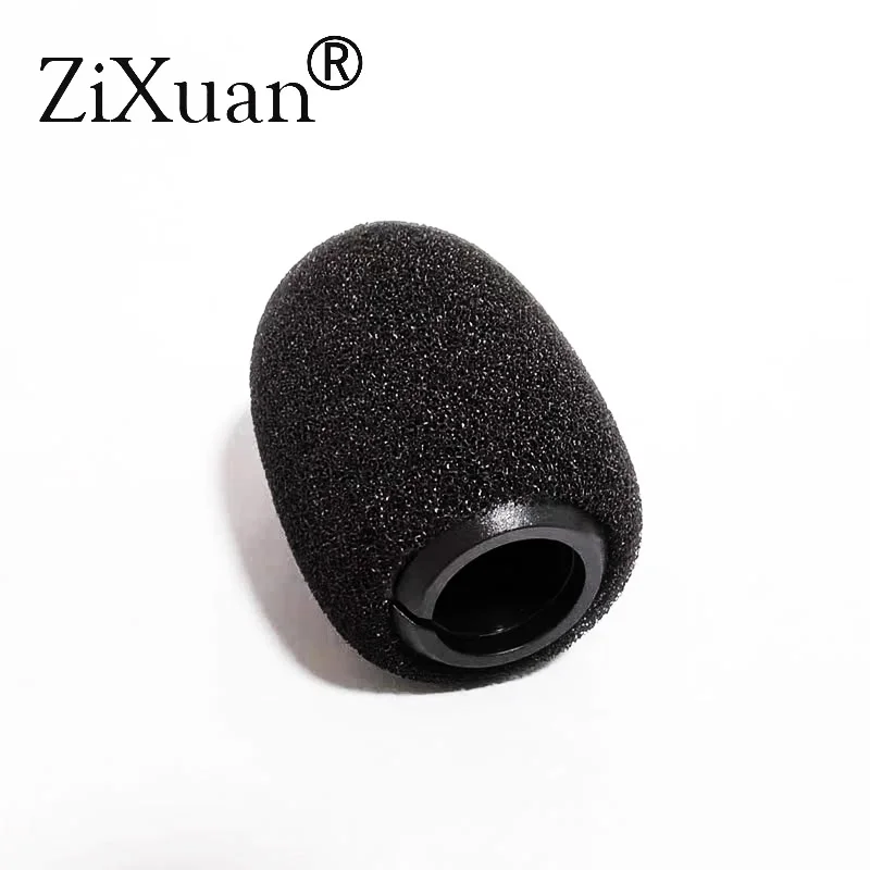 Esponja de parabrisas con cubierta de espuma con cierre interior de plástico para micrófono de mesa Shure Beta98 MX412 418
