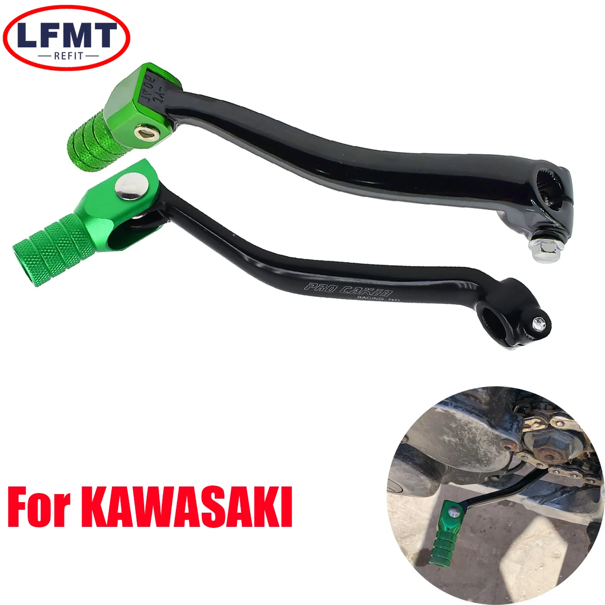 

Motorcycle CNC Gear Shifter Shift Lever Pedal For Kawasaki KX450F KX450 KX450X KX250F 2009-2020 2021 2022 2023 Dirt bike