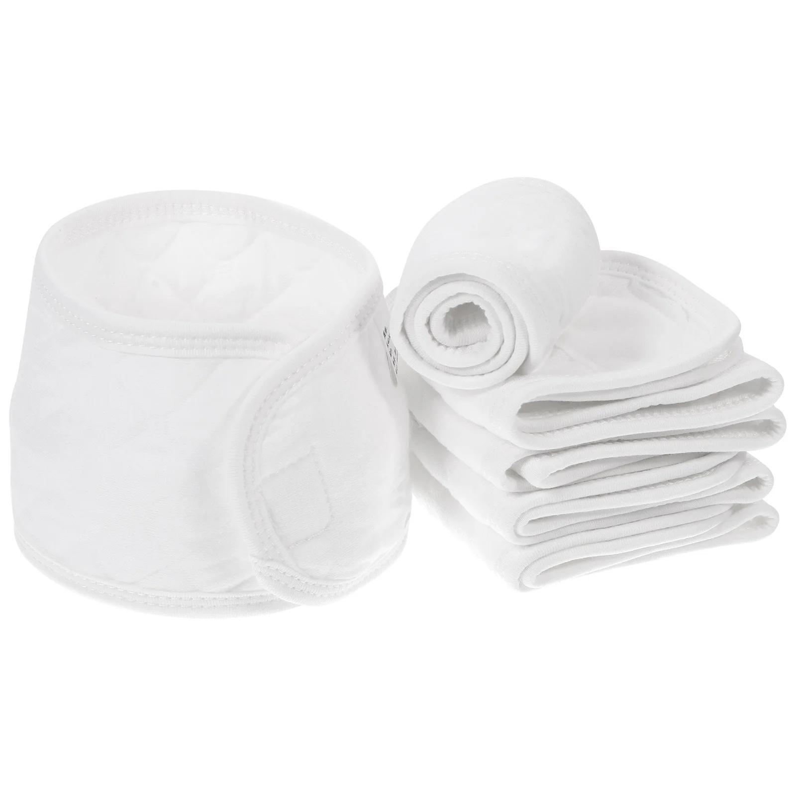 6 قطعة أحزمة السرة الوليد القطن الطفل الأربطة السري حماية البطن للنوم الليلي حفاضات تغيير قابلة لإعادة الاستخدام بطن الرضع #6