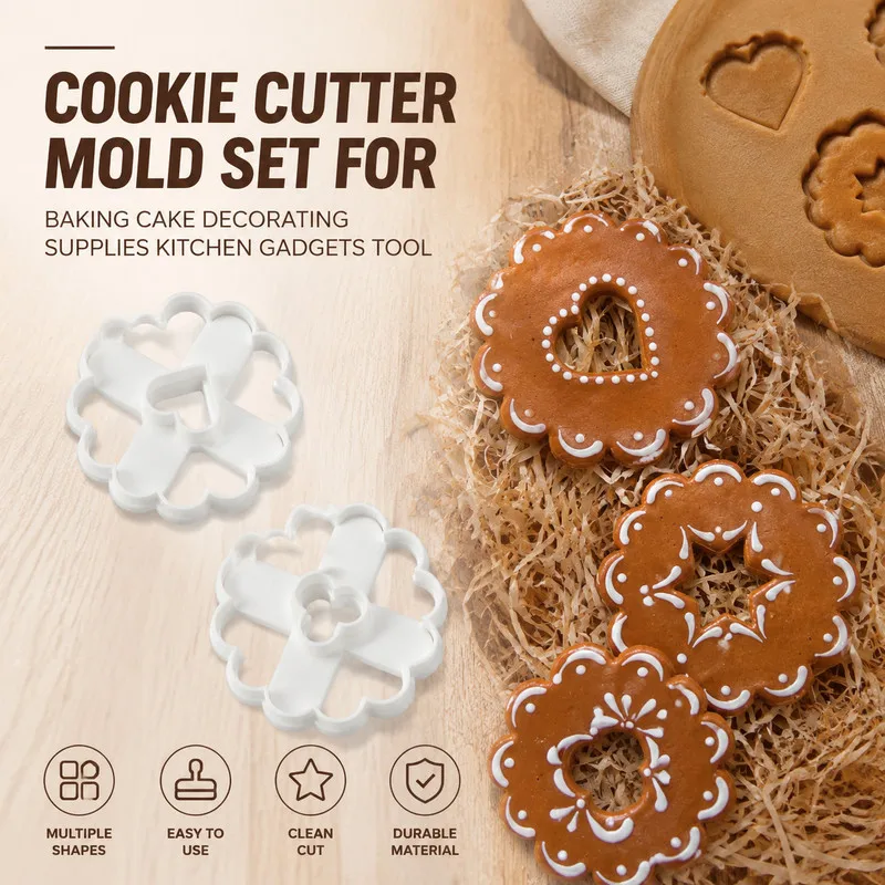 Assorted Biscuit Molds Set for DIY Cookie Baking Party Cake Decoration Supplies