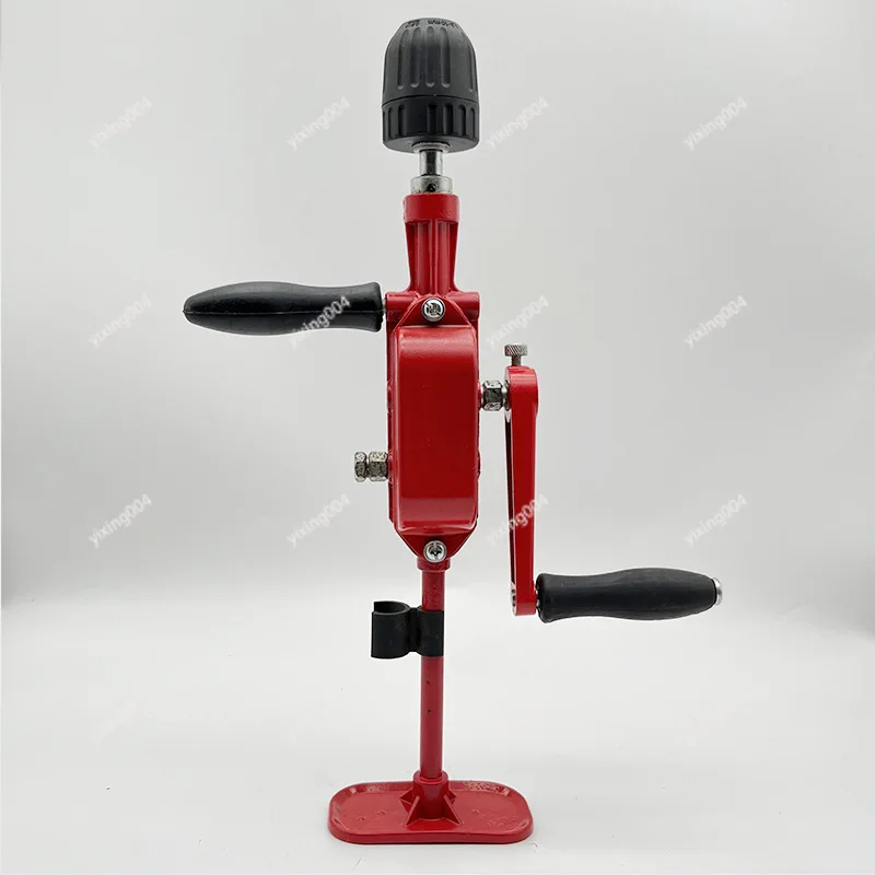 enclosed-manual-drilling-tapping-machine-hand-crank-mechanical-drill-metal-processing-workshop-equipment