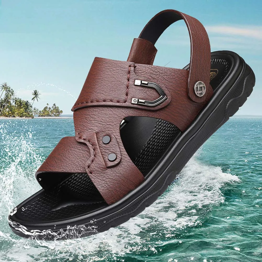 Stylish Male Sandals Breathable Comfortable Summer Slippers For Beach Party Daily