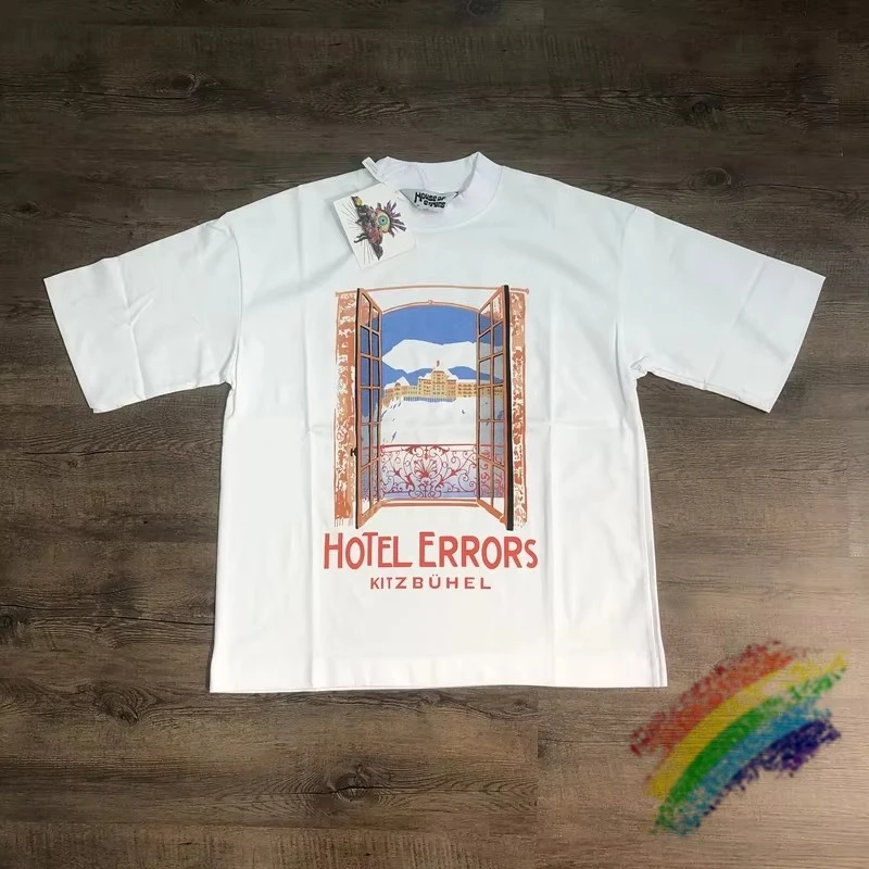 

HOUSE OF ERRORS T-Shirt Men Women High Street Graphics Print Top Quality Black Whtie Short Sleeve Tee Loose T Shirt