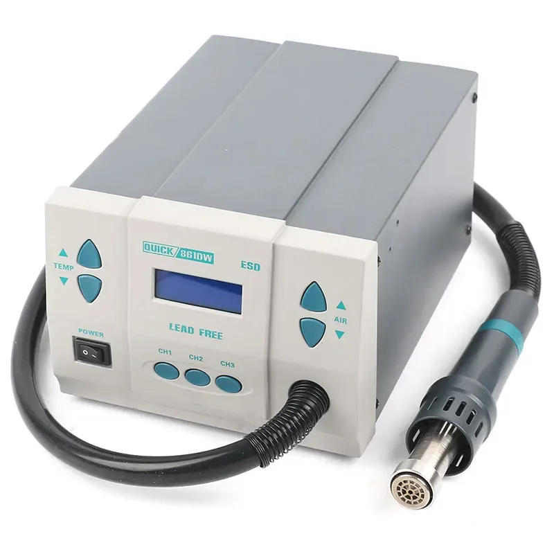 QUICK 861DW 861Pro Lead-free Hot Air Gun BGA Desoldering Rework Station 220V 110V For Phone CPU SMD PCB IC Desolderig