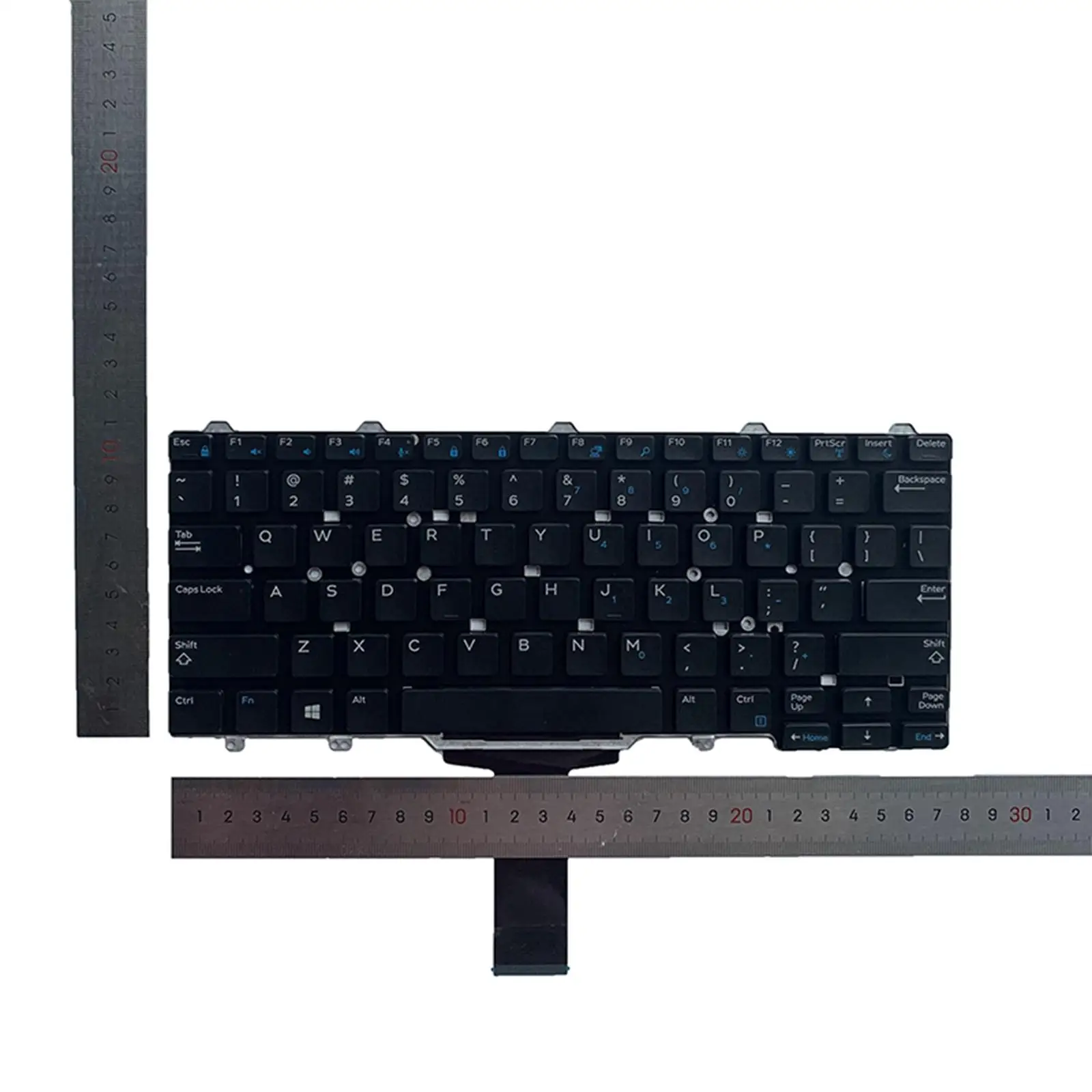 Imagem -06 - Teclado Portátil Eua Abs Plástico Notebook Substituição do Teclado para Dell Latitude 3340 3350 E3340 E5450 E7470 0vw6j9 Sn7230 Preto