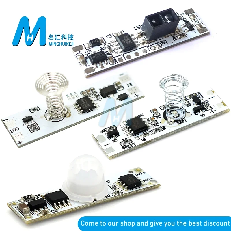 XK-GK-4010A DC 5-24V Hand sweep switch multi-functional cabinet LED lamp capacitance human body infrared sensor switch module