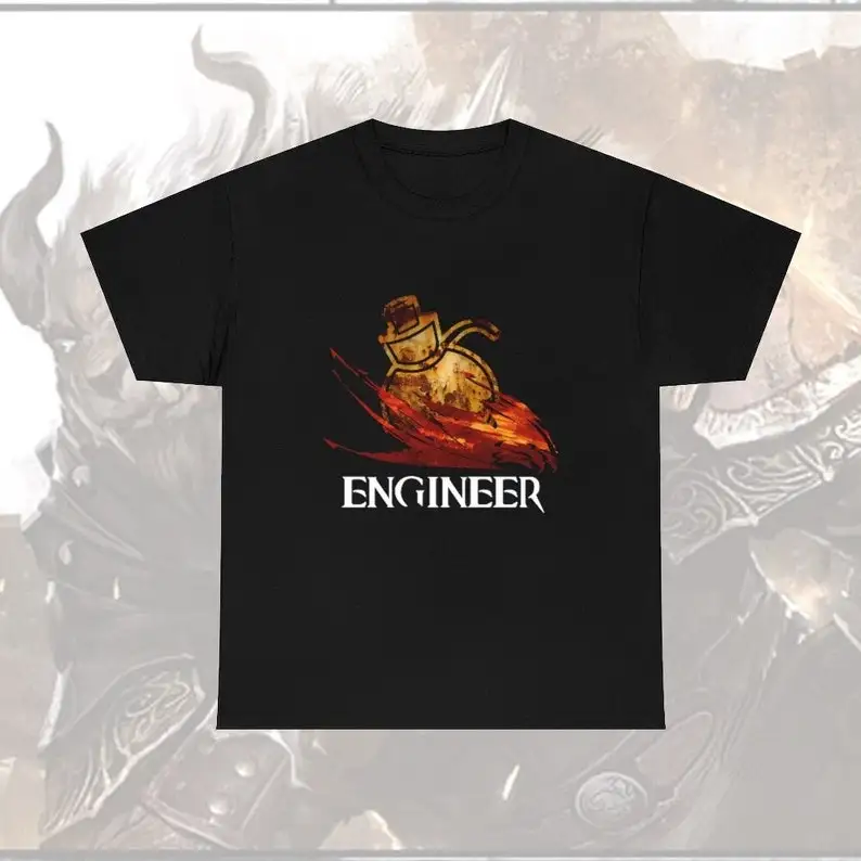 GW2 Engineer profession Fantasy medieval Wars MMORPG gamer T-Shirt