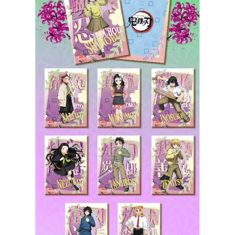 ใหม่ 4 กล่อง Demon Slayer คอลเลกชันการ์ด Booster กล่องอะนิเมะงานอดิเรกเกม Trading Card Doujin Booster กล่องของเล่นของขวัญ
