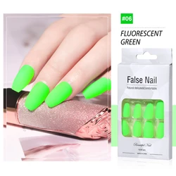 Luaa suggerimenti per Nail Art fluorescenti multiforme Glow-In-Dark unghie finte luminose balletto stampa sulle unghie Set lumache staccabili