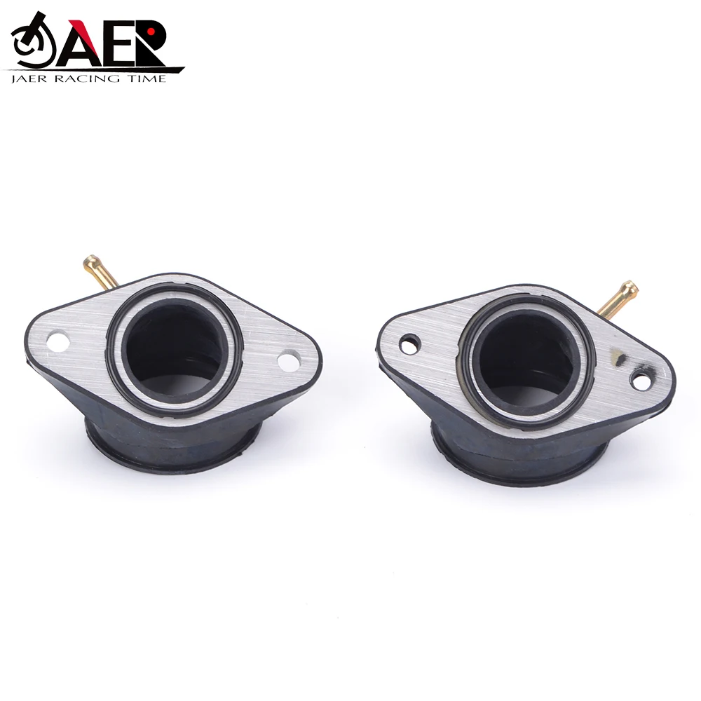 2PCS Motorcycle Carburetor manifold Interface Adapter For Yamaha XV400 XV500 XV535 Virago 400 500 535