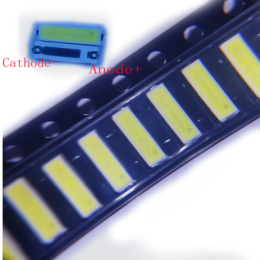 500PCS/Lot SMD LED 7020 6V 1W Cold White 7.0*2.0 For Lextar TV Backlight Application