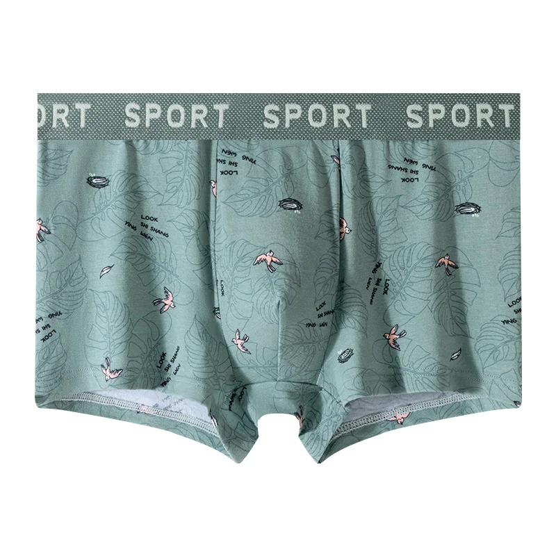 3PCS Men's Underwear: New Cotton Comfortable Straight-Leg Pants, Mid-Waist Men's Underwear