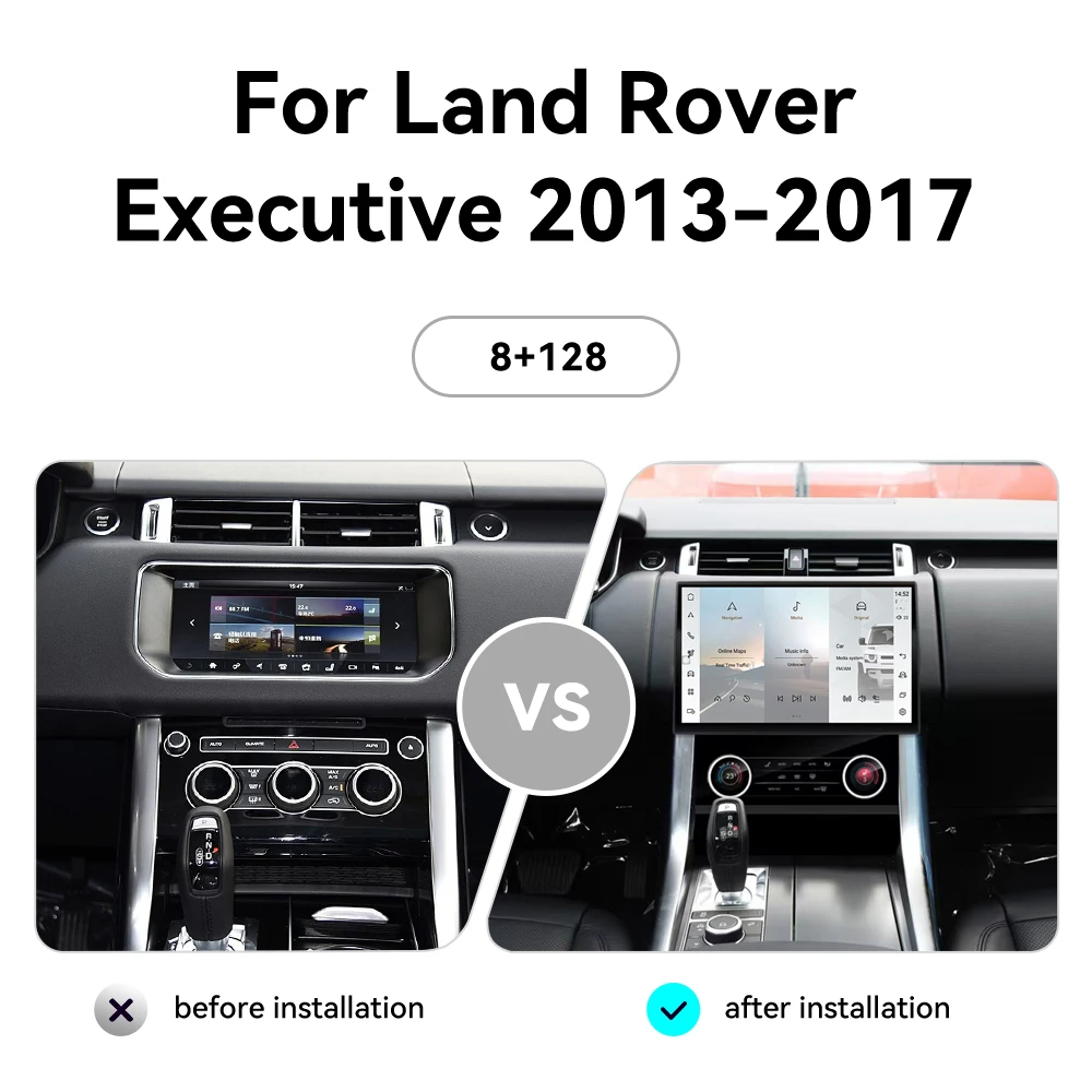 13.3 "أندرويد 14 لسيارة رينج روفر فوغ L405 2013-2017 راديو السيارة مشغل وسائط متعددة نظام تحديد المواقع والملاحة Carplay وقائمة OEM التلقائية