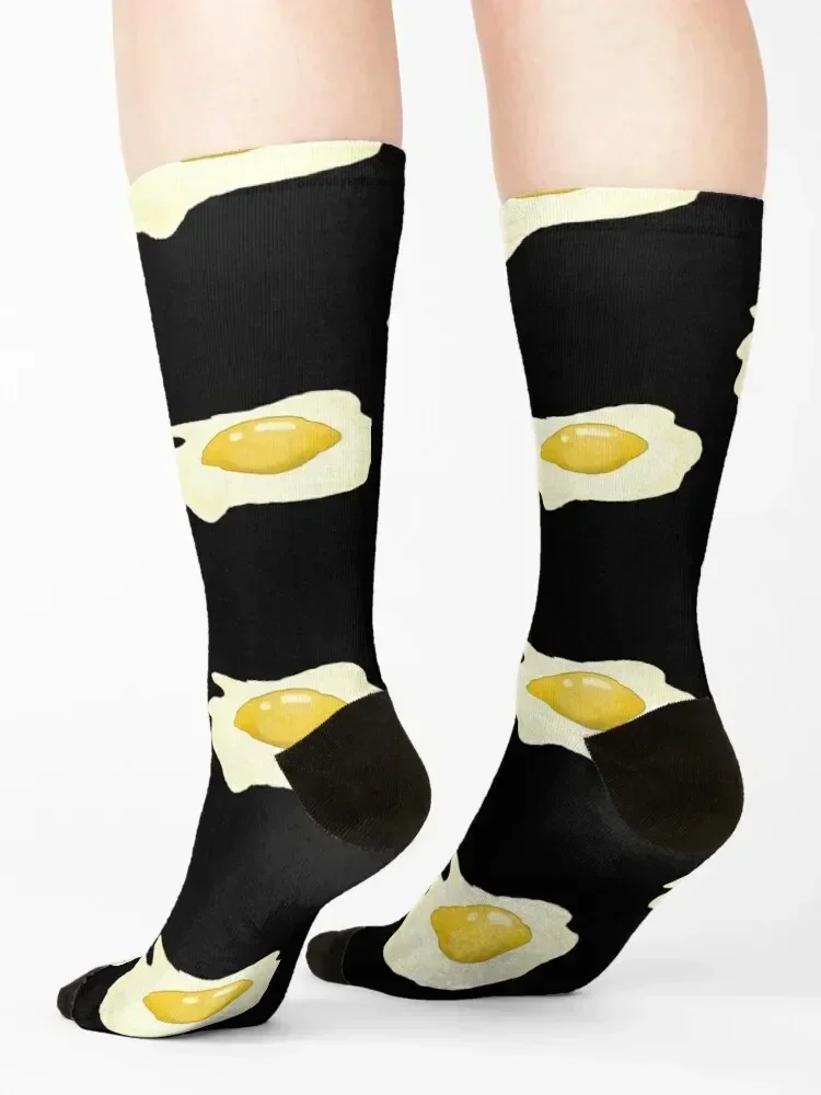 Fried Egg Design Socks basketball Heating sock anti slip football custom Designer Man Socks Women's