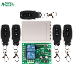 433Mhz Universal Wireless Remote Control Switch AC 250V 110V 220V 85V 2CH Relay Receiver Module and RF 433 Mhz Remote Controls