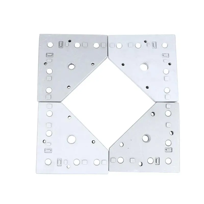 3030 4040 Swivel Caster Mouting Plate Aluminum Alloy Profile End Connection Plate For 30/40 Series Profiles For Furniture Repair