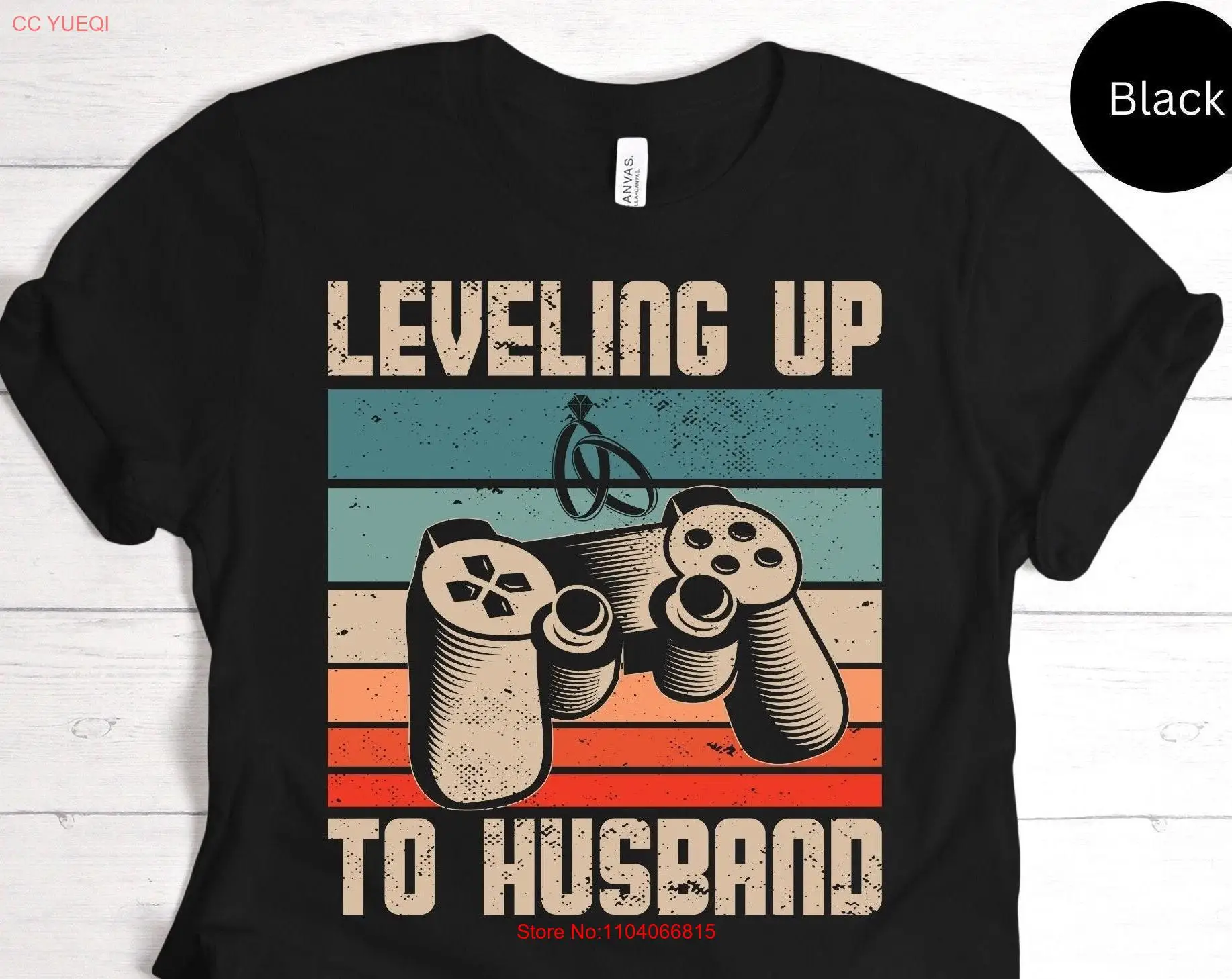 Leveling Up To Husband T Shirt For New From Wife Wedding Engagement Marriage Groom SweaT  long or short sleeves