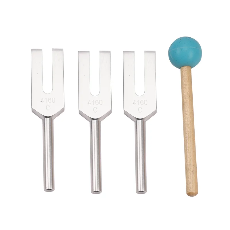 

A02F-16Pcs Aluminum Alloy Angel Crystal Tuning Fork 4096Hz/4160Hz/4225Hz Energy Tuning Fork