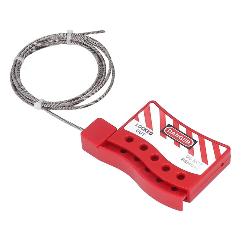 قفل كابل Tagout مقاوم لدرجة الحرارة، أقفال مفتاح صمام الباب المقبول، جهاز قفل المكونات الكهربائية