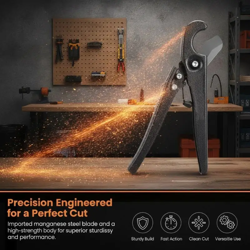 [J] Pipe Cutter PVC Pipe Cutter Quick-Cutting Pliers For Water Pipes And Aluminum-Plastic Pipes Sturdy  And Durable