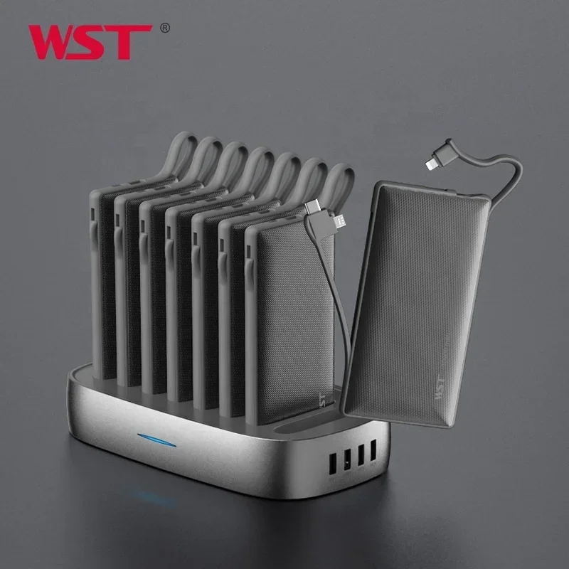 

WST 2024 New Trending 10000mAh Portable Power Bank Charging Dock Station Fast Charging Power Supply for Business Family Home