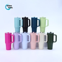40oz Stainless Steel Thermos Bottle Tumbler with Handle Large Capacity Insulated Cup Portable Gym Water Bottle Sports Kettle