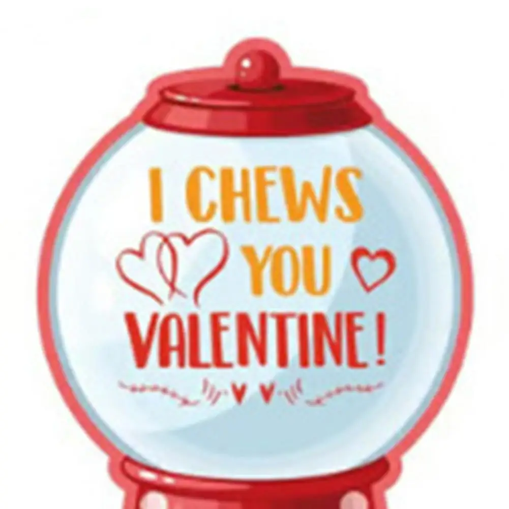 Pop-up Gumball Machine Card Diy Candy Cards Set with Pop-up Gumball Machines Valentine's Day Craft Treats for Kids Couples