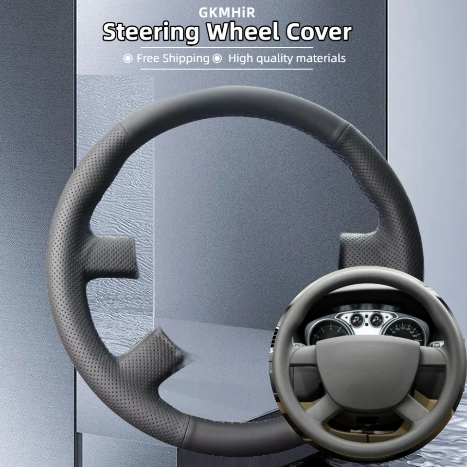 

Чехол на руль автомобиля по индивидуальному заказу, аксессуары, ручное шитье из микрофибры для Ford Kuga 2008-2011 Focus 2 2005-2011