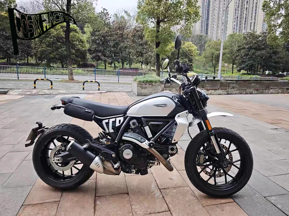 صالح تشويش إذاعي 800 2015-2025 Nightshift أيقونة الظلام كامل خنق دراجة نارية الملحقات الجبهة عالية شنت المصدات #5