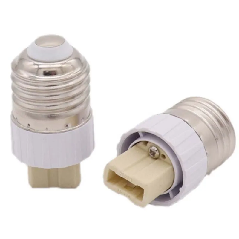 2PCS E14 E27 to G9 Ceramic Base Led Light Lamp Holder Converter Screw Bulb Socket Adapter LED Saving Light Halogen Lamp Base PBT