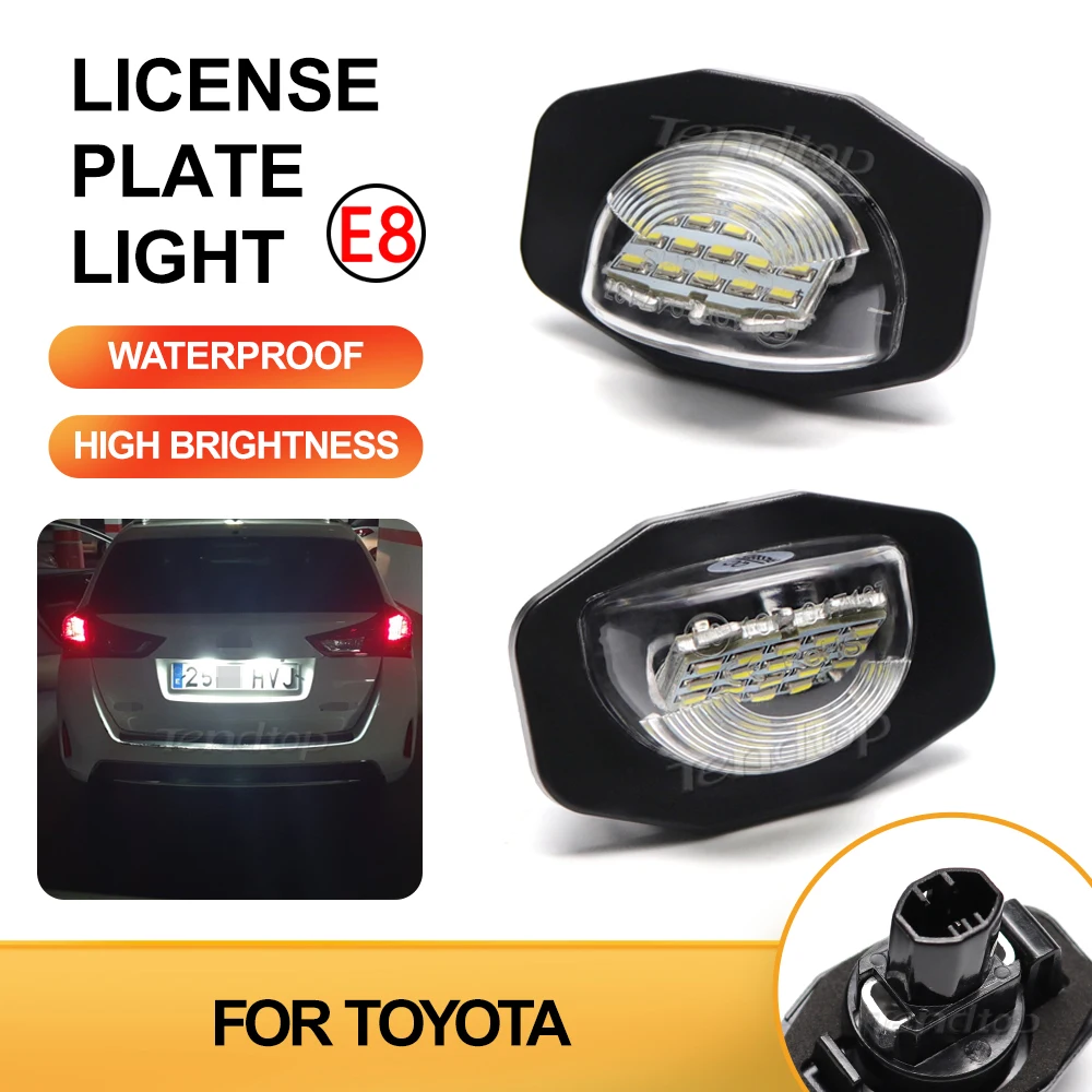 

Светодиодный номерной знак Canbus, лампа для TOYOTA Corolla Auris Alphard Sienna Wish Scion XB XD, 2 шт.