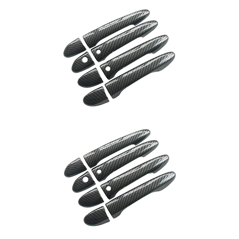 

16X Sport Carbon Fiber Style Door Handle Cover Trim For Mazda 2 3 6 CX-3 CX-5 CX-9 (With Keyless Holes)