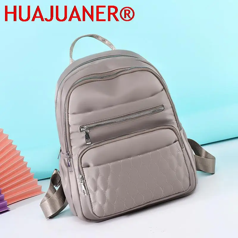 Fashion Casual Women Travel Backpack Pretty Style Girls Schoolbag Backpack High Quality Soft Fabric Multi-pockets Backpack SAC