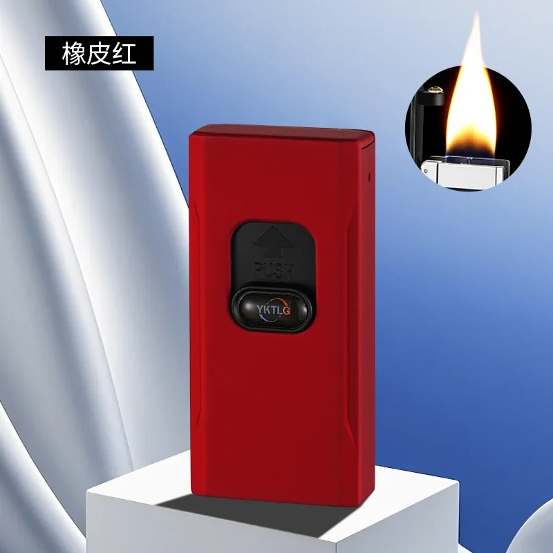 2025 Creative Lift Ultra Wide Five Open Flame Butane Gas Lighter Gravity Sensing Shake Ignition Type-C Electric Lighters Smoking - Image 6