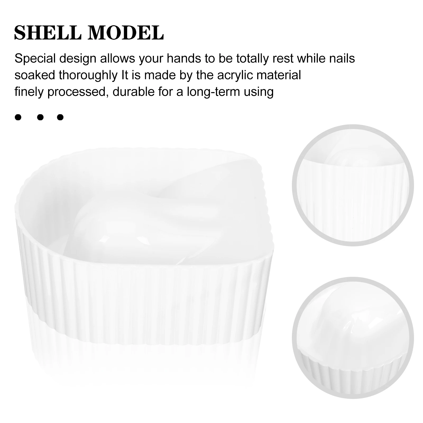 

Nail Soaking Bowl Manicure Acrylic Polish Remover Spa Experience Durable Home Salon Supplies Nail Soaking Bowl