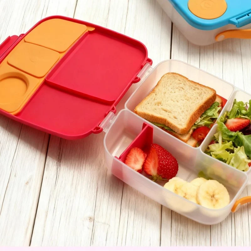 

Портативный детский ланч-бокс Bento Box, ланч-бокс, пластиковый ланч-бокс, студенческая посуда, коробка для микроволновой печи