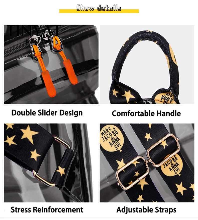 TINYAT Modischer Rucksack für Damen und Mädchen, wasserdichter Schulrucksack, große Kapazität, Reiserucksack, weiblich, lässig, Lavendel-Tagesrucksack – Detail 14