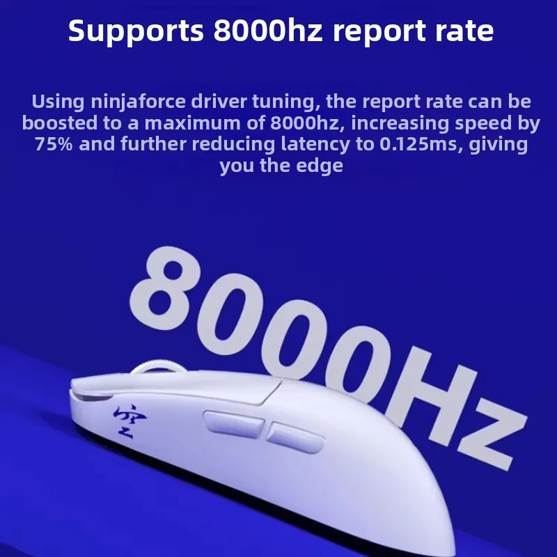 NINJUTSO Sora V2 8K Mouse SNAPPYFIRE Wireless Lightweight 8000Hz Low Latency Esports Gaming Mouse Computer Accessory