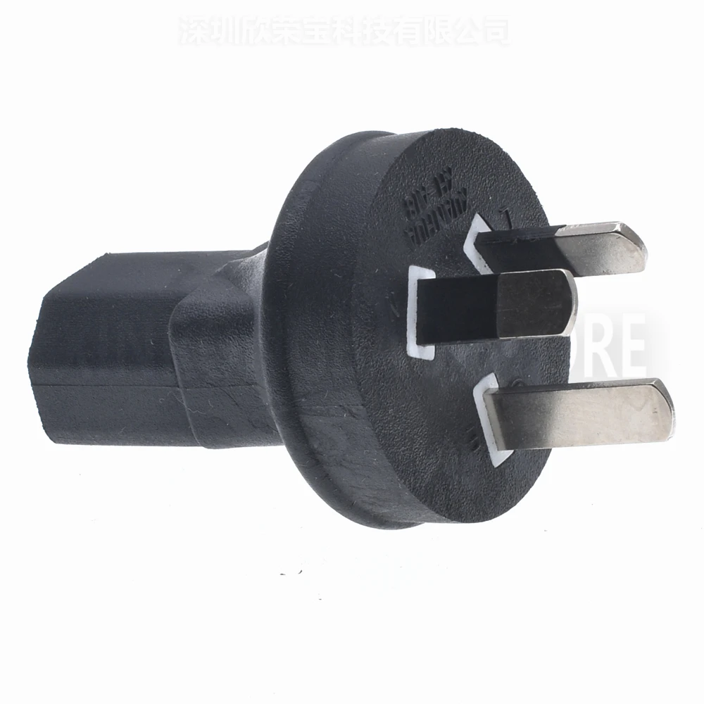 Australian Standard TO IEC320 C13 Power adapter,ASP male to IEC320 C13 female AC plug,Australia 3 pin to PDU/UPS conversion plug