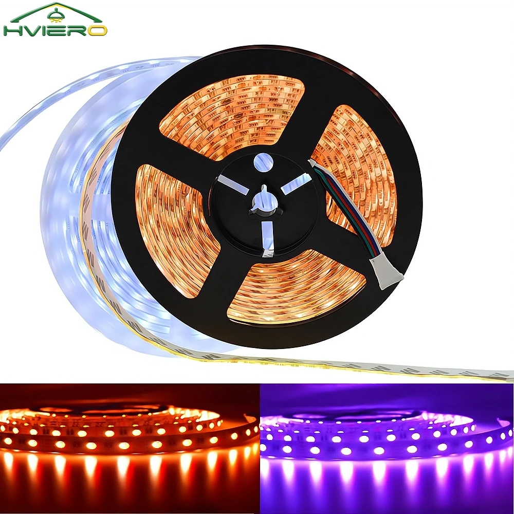 

5M DC 12V RGBW/RGBWW 4 Color in 1 Led Chip 60Leds/m 300leds NON Waterproof IP20 5050 SMD Flexibles LED Strip Light Multipurpose