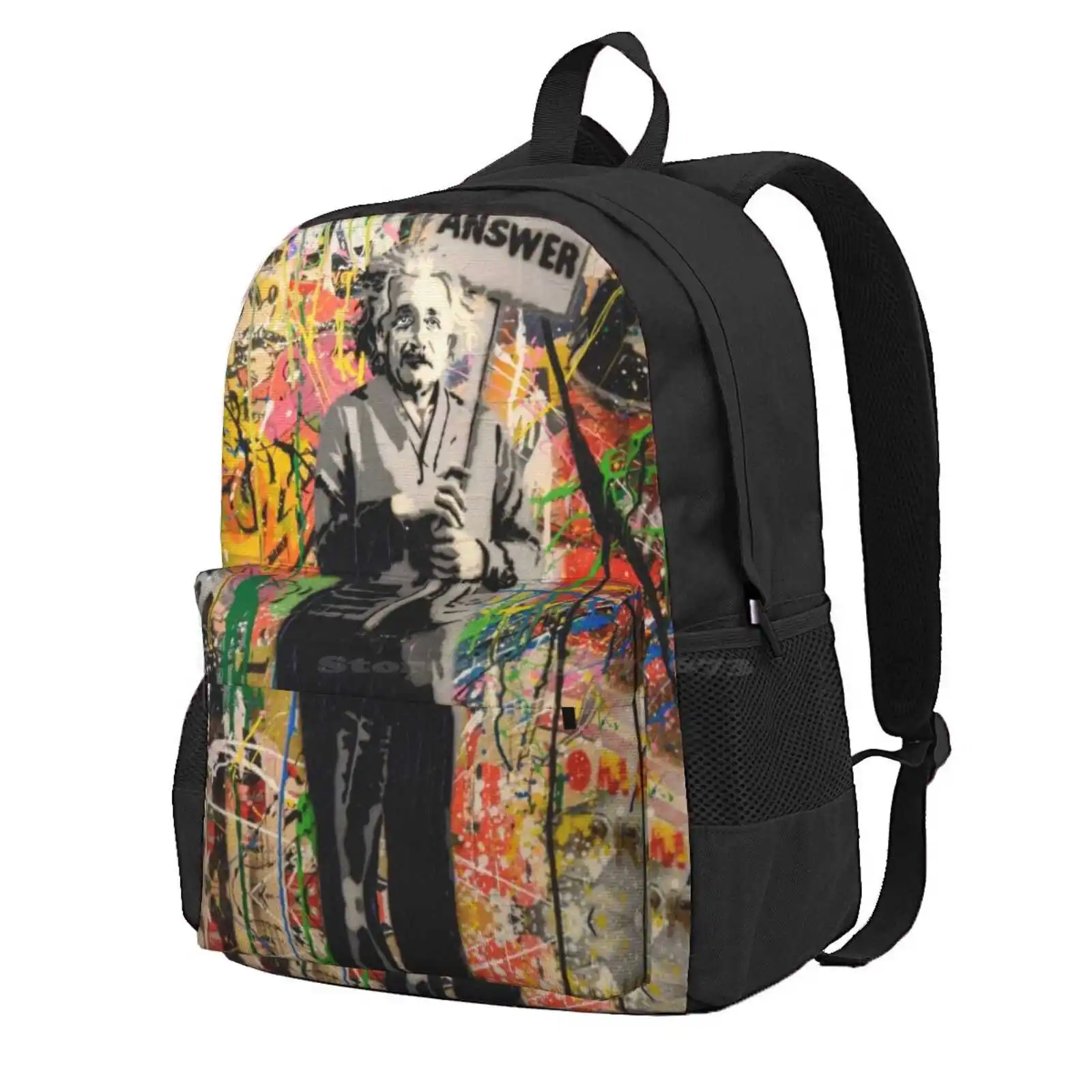 Banksy Love Is The Answer Hot Sale Schoolbag Backpack Fashion Bags Original Banksy Urban Art Stencil Art Banksy Artwork Banksy