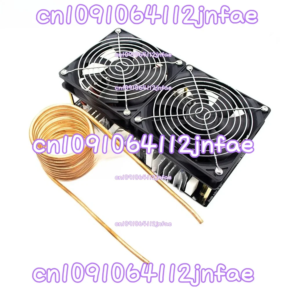 2500W 50A ZVS Induction Heating Plate - DC 12-48V High-Frequency Low-Voltage Flyback Drive Power Module