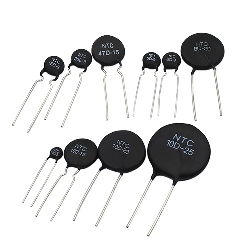 10PCS 5D-7 5D-9 5D-11 5D-15 5D-20 8D-20 10D-7 10D-9 10D-11 10D-13 10D-15 10D-20 47D-15 NTC Thermal Resistor